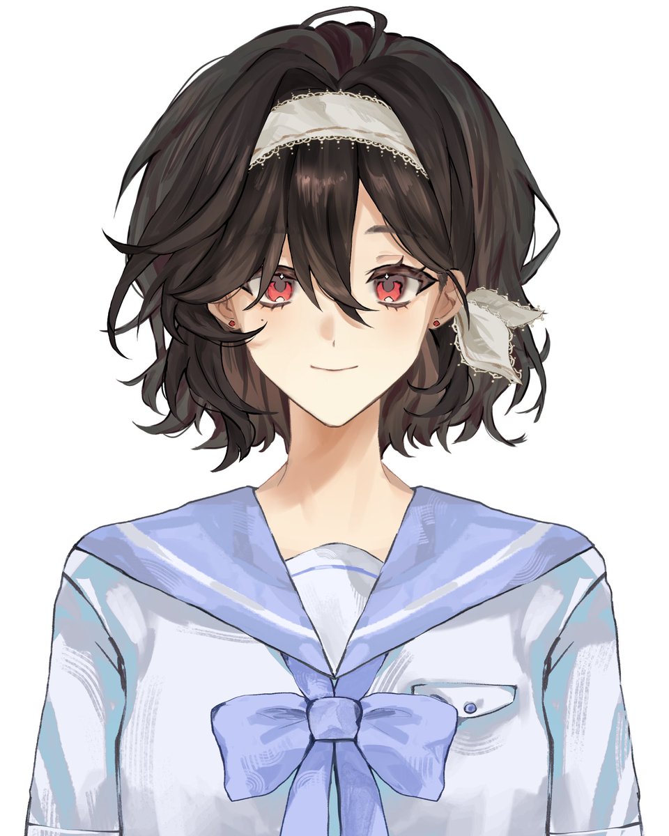 #oc

dark brunette hair and amaranth eyes god forbid she got the semmelweis genes (istg i didn’t realize until i finished the render)
