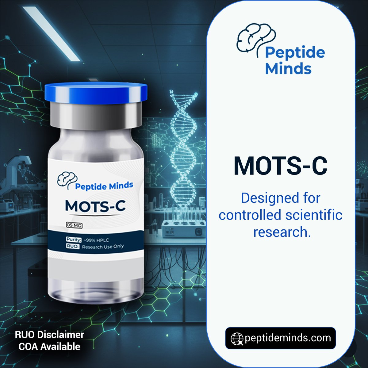 PeptideMinds's tweet image. Every batch tested with verified documentation available for transparency.  
For Research Use Only — Not for Human Consumption. 
#ResearchOnly #LabUse #ScientificCommunity #InVitro #ScienceTalk #ResearchTools #LabLife