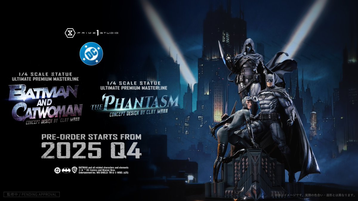 🔹Batman &amp; Catwoman &amp; Phantasm (diseño de Clay Mann) - Prime1Studio