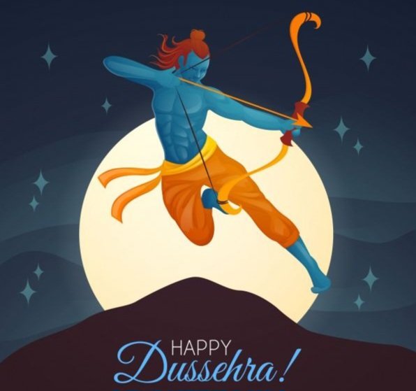Wishing you a happy 𝗗𝘂𝘀𝘀𝗲𝗵𝗿𝗮.✨
May you be blessed with peace, good health, prosperity and happiness always. 🏹🏹
#VijayaDasami🌺 #Dussehra💥