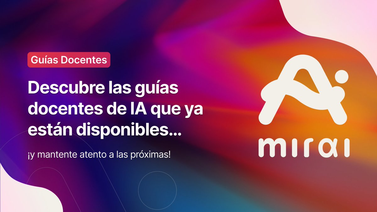 L3TCRAFT_EDU's tweet image. 📖 ¿Quieres aprender a usar la IA en el aula de forma práctica y responsable?

Ya están disponibles las Guías de IA de MIRAI… ¡y seguiremos publicando más muy pronto!

👉 mirai.l3tcrafteducacion.com/#guia

#MIRAI #IAenEducación #FormaciónDocente #IAResponsable