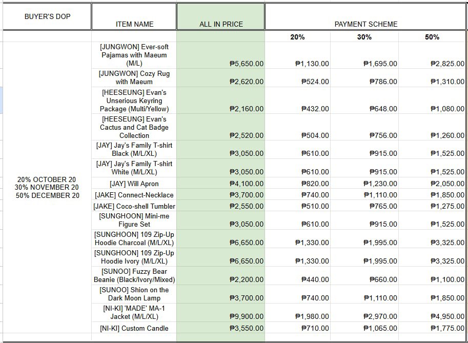 shopernights's tweet photo. wts lfb help rt #per_phgo

Artist Made Collection by ENHYPEN Official MD

price: ₱2,160 - ₱9,900
! All in + pf lsf
! DOO: October 10 11:59PM

DOP: (price on photo)
20% OCTOBER 20
30% NOVEMBER 20
50% DECEMBER 20

NETA: December Release

Reply/dm mine + item/color + qty https://t.co/HNp0Gy8y2m