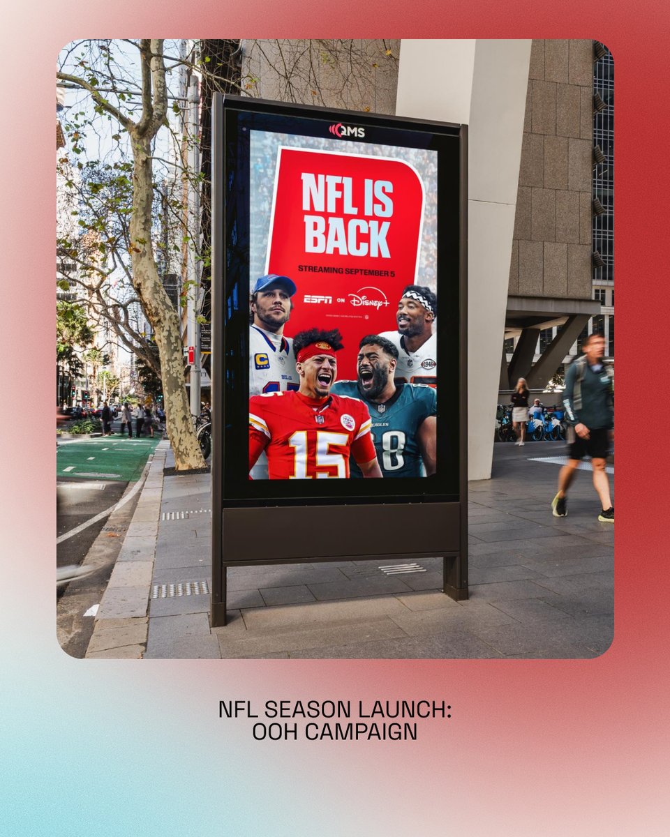 NowWeCollide's tweet photo. The streets told the story first. Our ESPN billboards marked the launch of the NBL and NFL seasons. Now the action’s rolling! Tune in live for every epic moment. 
#ESPN #NBL #NFL https://t.co/DWDH4whoQE