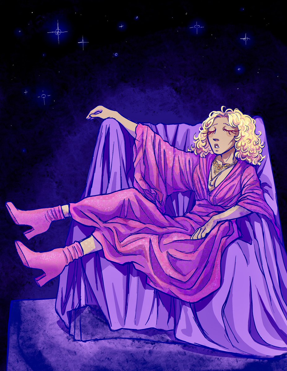 addahsbush's tweet image. had to do a pose thing for my anatomy class so heres a lyla ✨ #harbinger