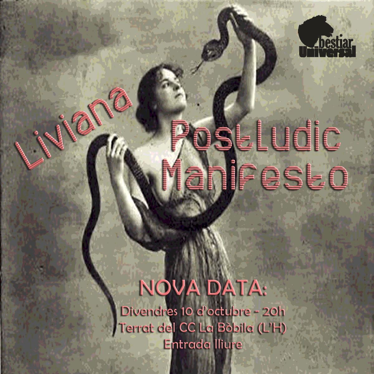 POSTLUDIC MANIFESTO &amp; LIVIANA al terrat del CC La Bòbila - mailchi.mp/907b50f2a3b5/p…