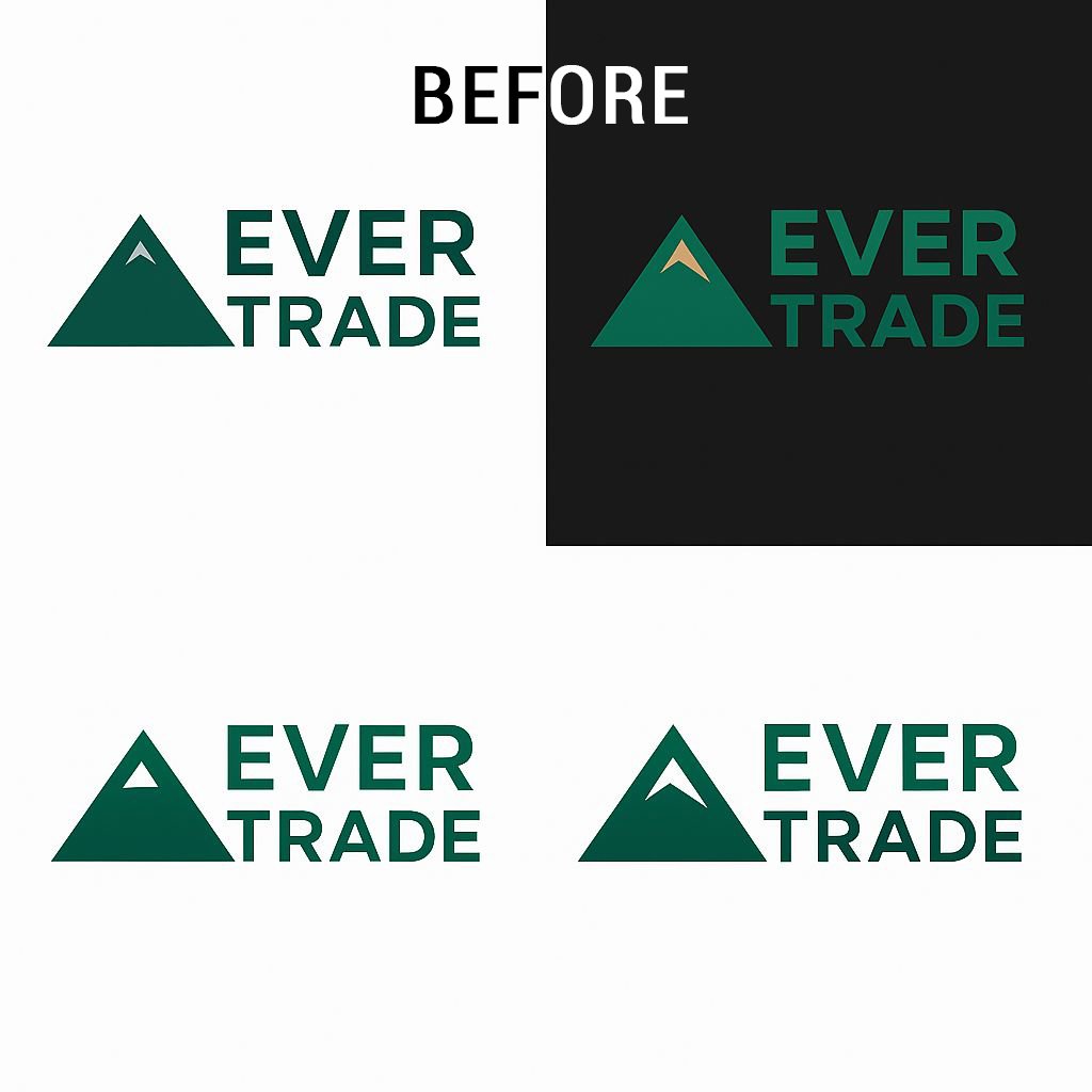 keehinde's tweet photo. Logo redesign alert! π¨
I took EVER TRADE from a busy concept to a bold, stable brand identity. By simplifying the icon and strengthening the typography, I created a logo that embodies Stability and Growth.
What do you think of the upgrade?
#LogoDesign #Rebranding #EVERTRADE https://t.co/5PQtb4D41K