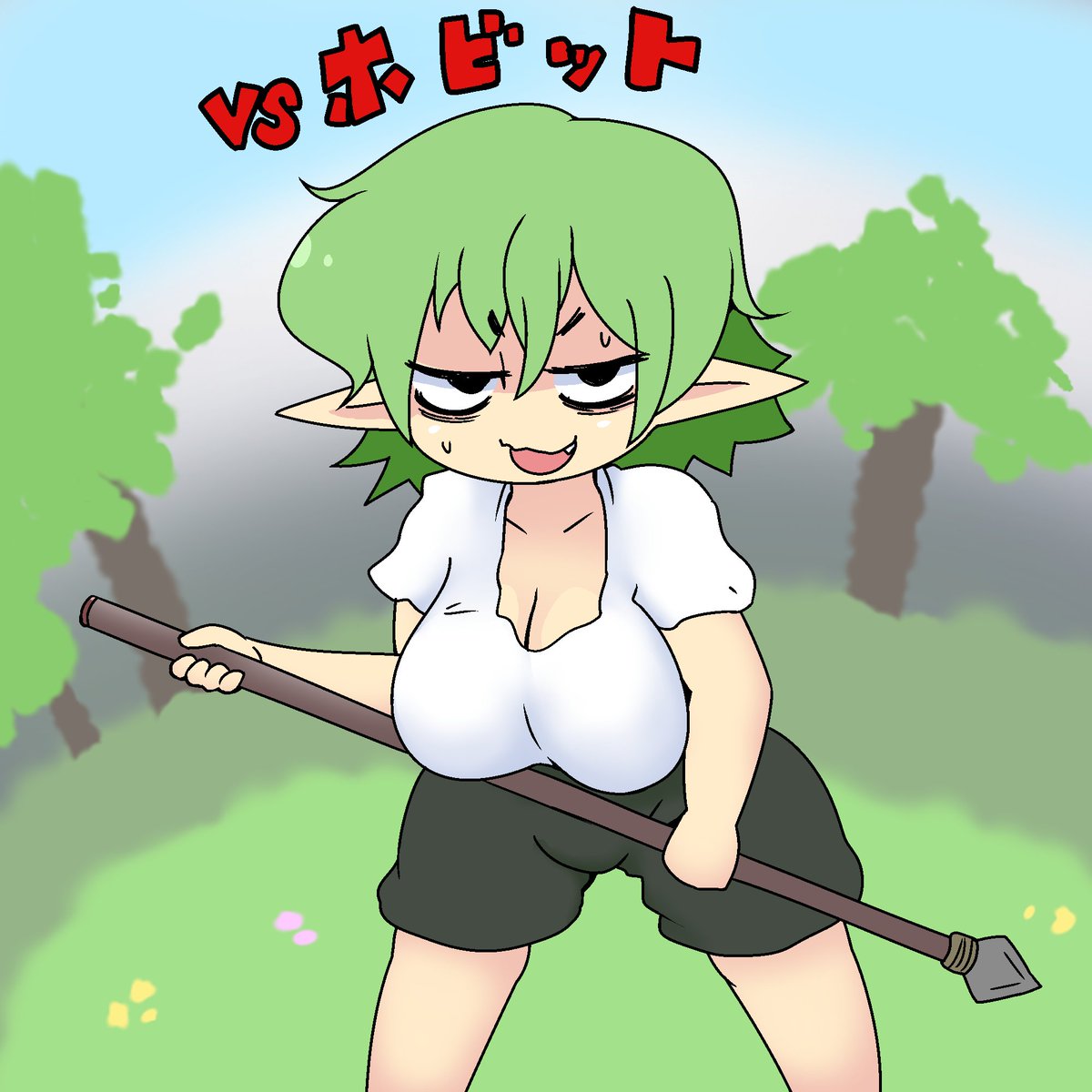 「こいつがこうなります」|閃光のイラスト