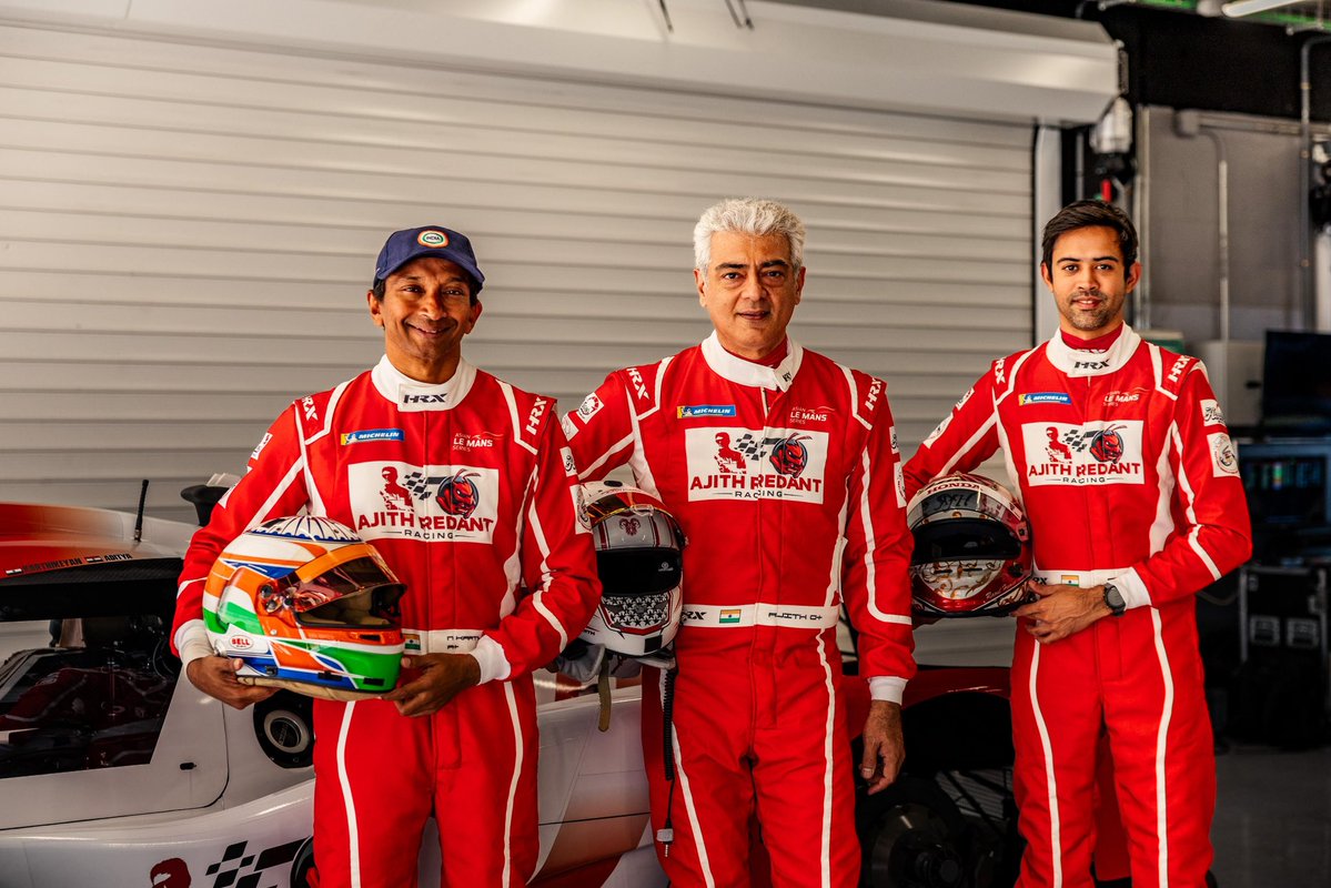 ChennaiTimesTOI's tweet image. The countdown to the #AsianLeMans Series is on! 🏁🏎️ #ShaliniAjithKumar is wishing the best of luck to #AjithKumar and #NarainKarthikeyan as they prepare for the #AsianLeMans Series along with #AdityaPatel!