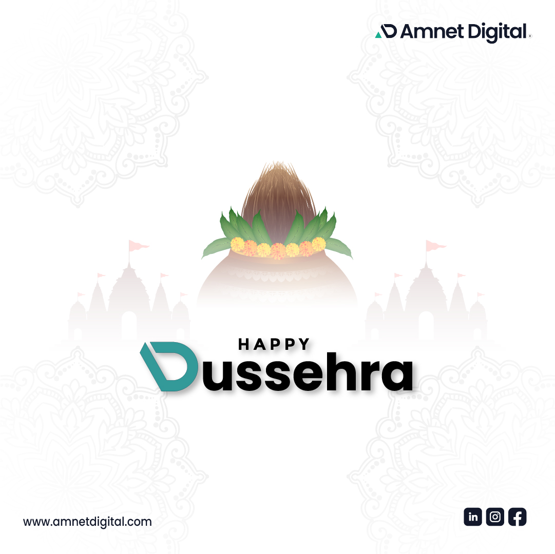 May the triumph of good over evil bring peace, joy, and prosperity to you and your family. Wishing you happiness, success, and blessings always. Happy Dussehra!

#Dussehra2025  #Dussehra #AmnetDigital