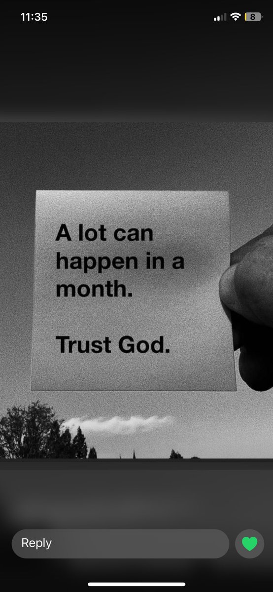 Tiifeemi's tweet photo. A lot can happen in a month 
Even in 3 months 
Just believe and take that step. 
Good morning guys. https://t.co/TPnd23Zi2f