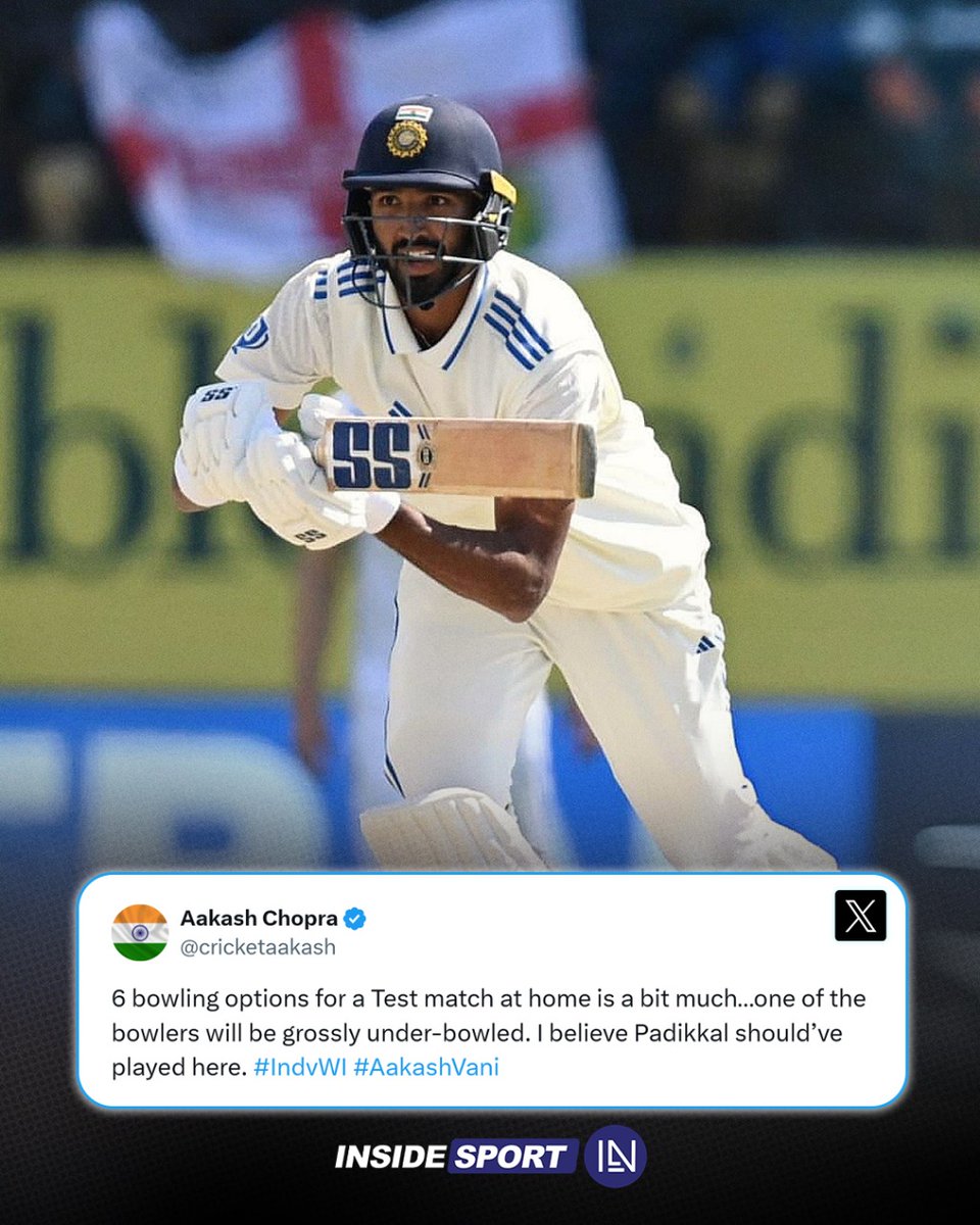 InsideSportIND's tweet image. What are your opinions on this? 🤔

#DevduttPadikkal #INDvWI #CricketTwitter