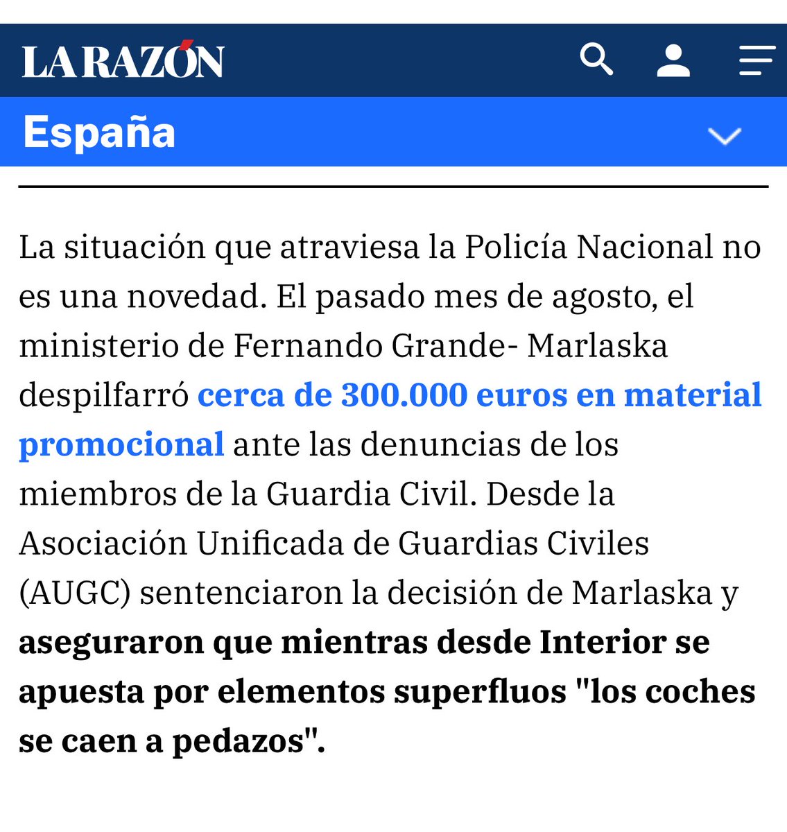 🔥 INDIGNANTE 🔥
Marlaska deja a Ceuta y Melilla con solo 15 antidisturbios 👮‍♂️
👉 De 50 a 15: abandono total
👉 Menos seguridad, más riesgo

❓¿Hasta cuándo, señor ministro, las FCSE estaremos abandonadas?

📰 Noticia completa

larazon.es/espana/marlask…

⚡RT si tú también dices