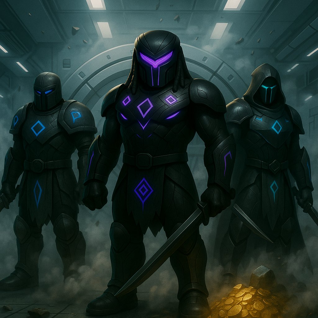 sentinelsmeme's tweet photo. Together they stand as Guardians of Wealth — defending the chain, protecting the run, and ensuring that meme culture has the infrastructure it deserves. #APEXcoin #PHANTOMcoin #WARRIORcoin #sentinelsmeme #thechainsentinels #crypto #MemecoinRevolution https://t.co/Q2nL6gSYx9