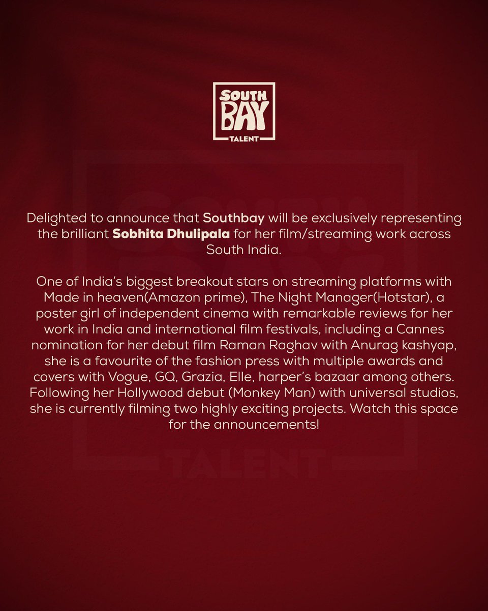 Southbay Talent tweet media