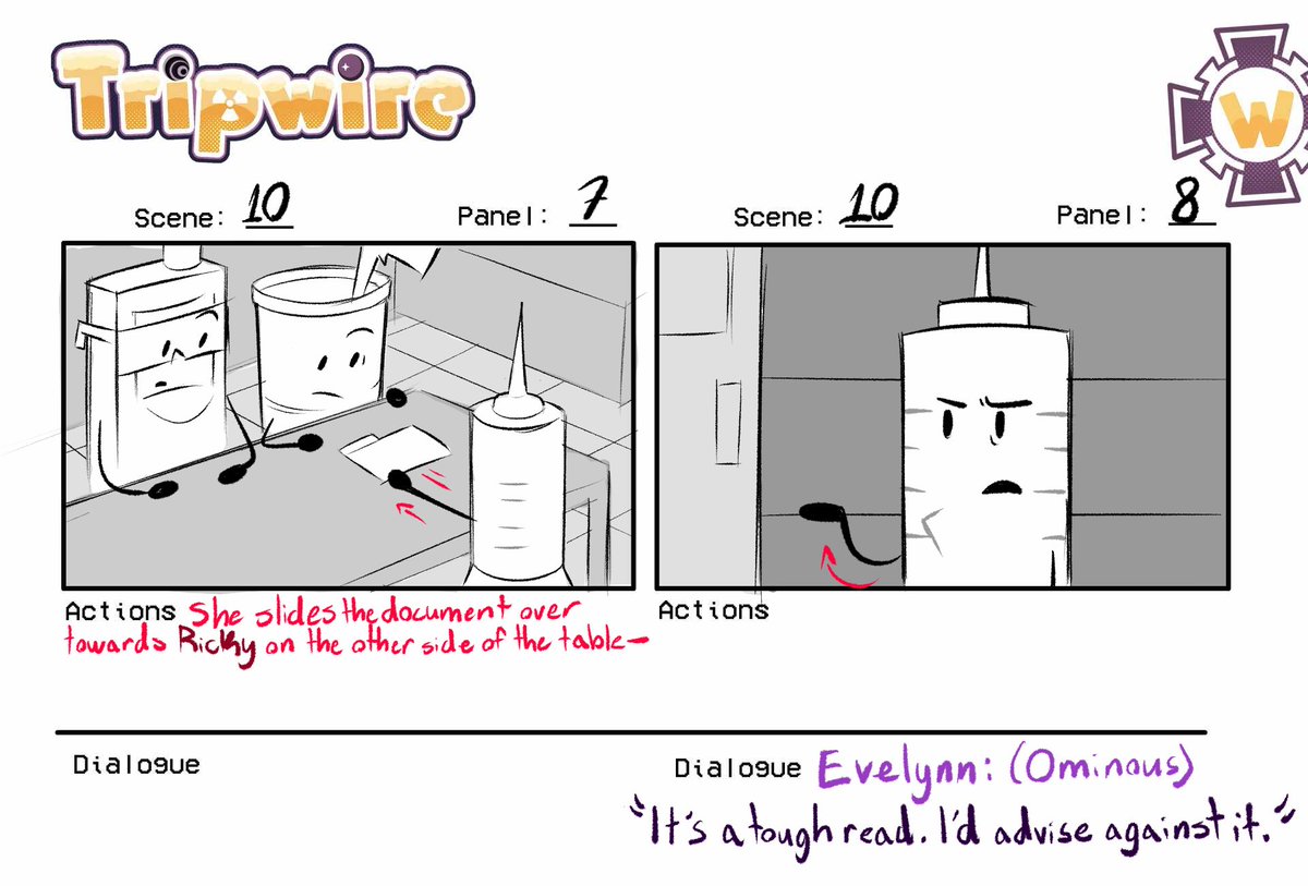 _Mischievium_'s tweet photo. Hello! I had the pleasure of storyboarding scene 10 from TRIPWIRE 3! #CDTW #OSC
(1/3) https://t.co/b6e4Gb7SnB