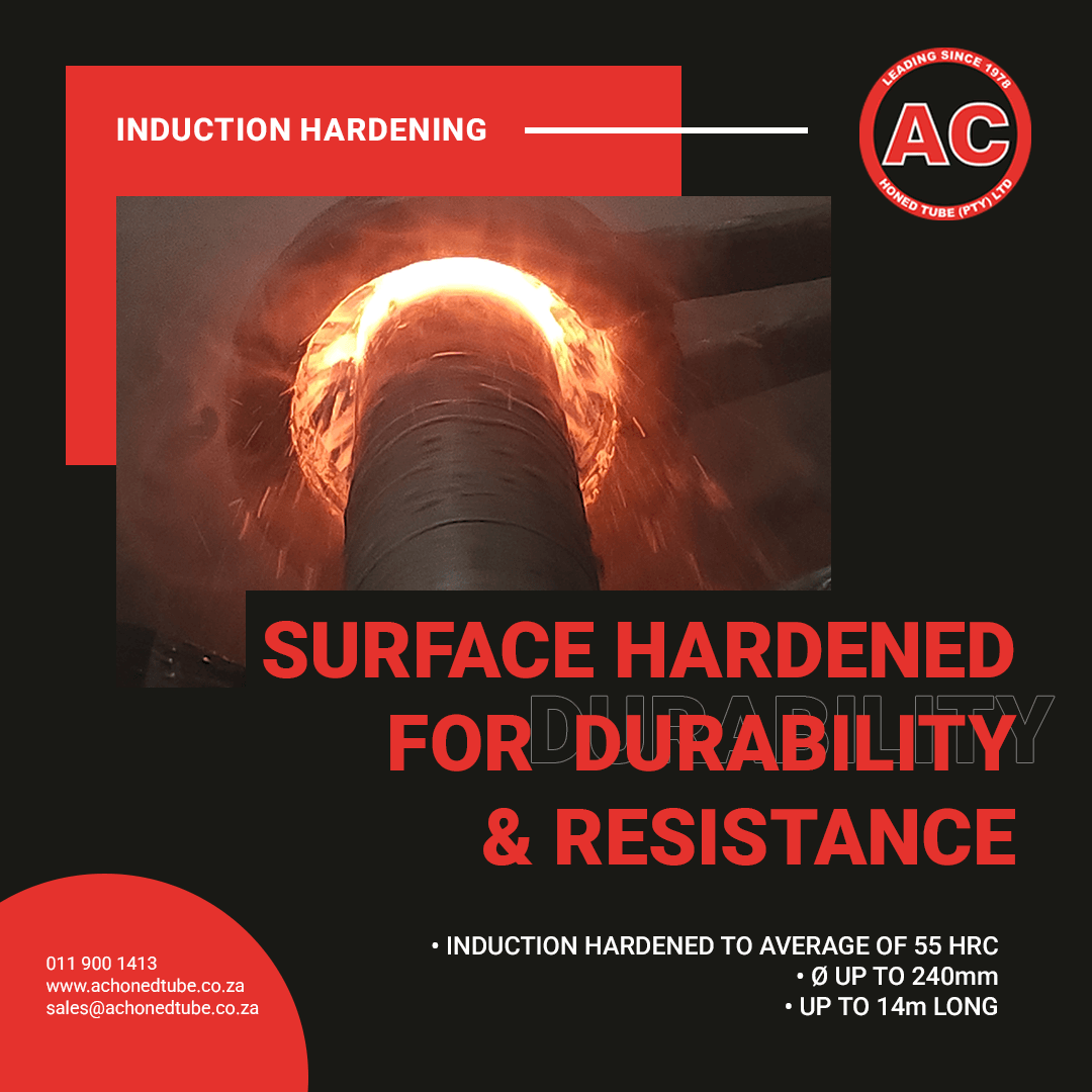 AcHonedTube's tweet image. 🔥 Induction Hardened Shafts
• Surface hardened to 55 HRC
• Hard Chrome plated for wear resistance
• Ø up to 240mm, 14m long

📞 011 900 1413 | sales@achonedtube.co.za
🌐 achonedtube.co.za

#InductionHardening #HydraulicShafts #PistonRod #ACHonedTube #EngineeringAfrica