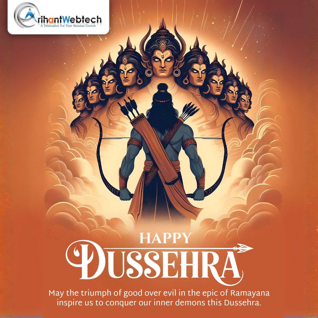 arihantwebtech's tweet image. This Dussehra, let’s celebrate new beginnings and the triumph of good over evil. ✨
At Arihant Webtech, we create digital success stories that inspire growth and positivity. 🌸

#HappyDussehra #ArihantWebtech #VictoryOfGood #DigitalSuccess