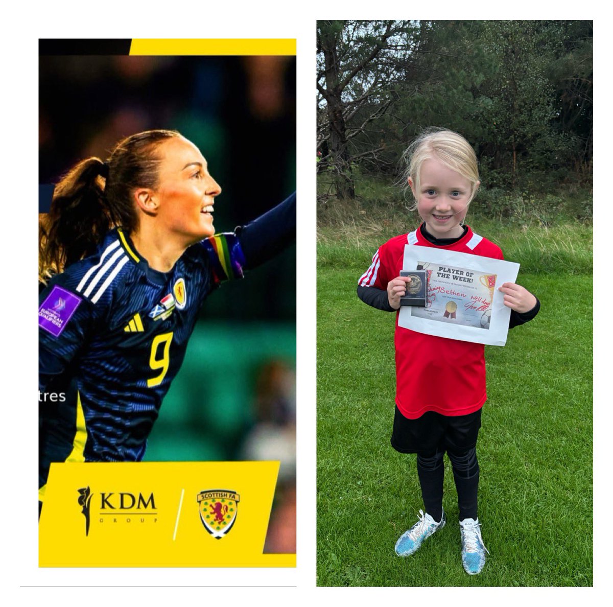 Glenrothes Strollers CC (@strollers1973) on Twitter photo This weeks player of the week is a girl who came along only 2 weeks ago to give football a try. ⚽️
What our Caroline weir KDM sessions are all about.
Wednesdays 6-7pm at the Micheal woods
<a href="/ScotFAEast/">East Region</a>
#footballforall
<a href="/FifeHSCP/">Fife Health & Social Care Partnership</a>
<a href="/itscarolineweir/">Caroline Weir</a>
<a href="/ScottishFA/">Scottish FA</a>
<a href="/FifeCouncil/">Fife Council</a> This weeks player of the week is a girl who came along only 2 weeks ago to give football a try. ⚽️
What our Caroline weir KDM sessions are all about.
Wednesdays 6-7pm at the Micheal woods
<a href="/ScotFAEast/">East Region</a>
#footballforall
<a href="/FifeHSCP/">Fife Health & Social Care Partnership</a>
<a href="/itscarolineweir/">Caroline Weir</a>
<a href="/ScottishFA/">Scottish FA</a>
<a href="/FifeCouncil/">Fife Council</a>