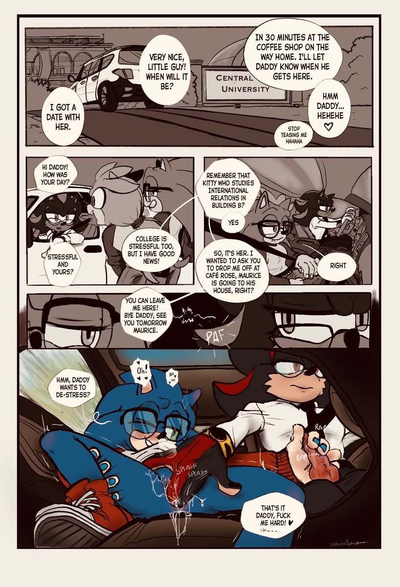 #TopShadSept25
Day 3 - Daddy Kink

Warning: There are no minors in this scene. Everyone is of legal age and attending university. Except Shadow.

#Sonadow #Shadonic #sonadownsfw #ShadonicNSFW #SilverTheHedgehog