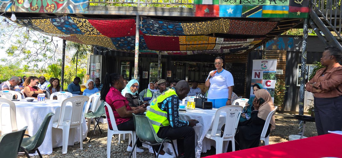 LivingInNyali's tweet photo. NCRRA Committee held a breakfast meeting with service providers to tackle issues i.e. noise, waste, roadworks, traffic, insecurity &amp; streetlight delays.KURA, CGM &amp; Police shared updates; KPLC to meet separately on power issues. NCRRA also donated reflective vests to boda  riders. https://t.co/coaj09Ulvi