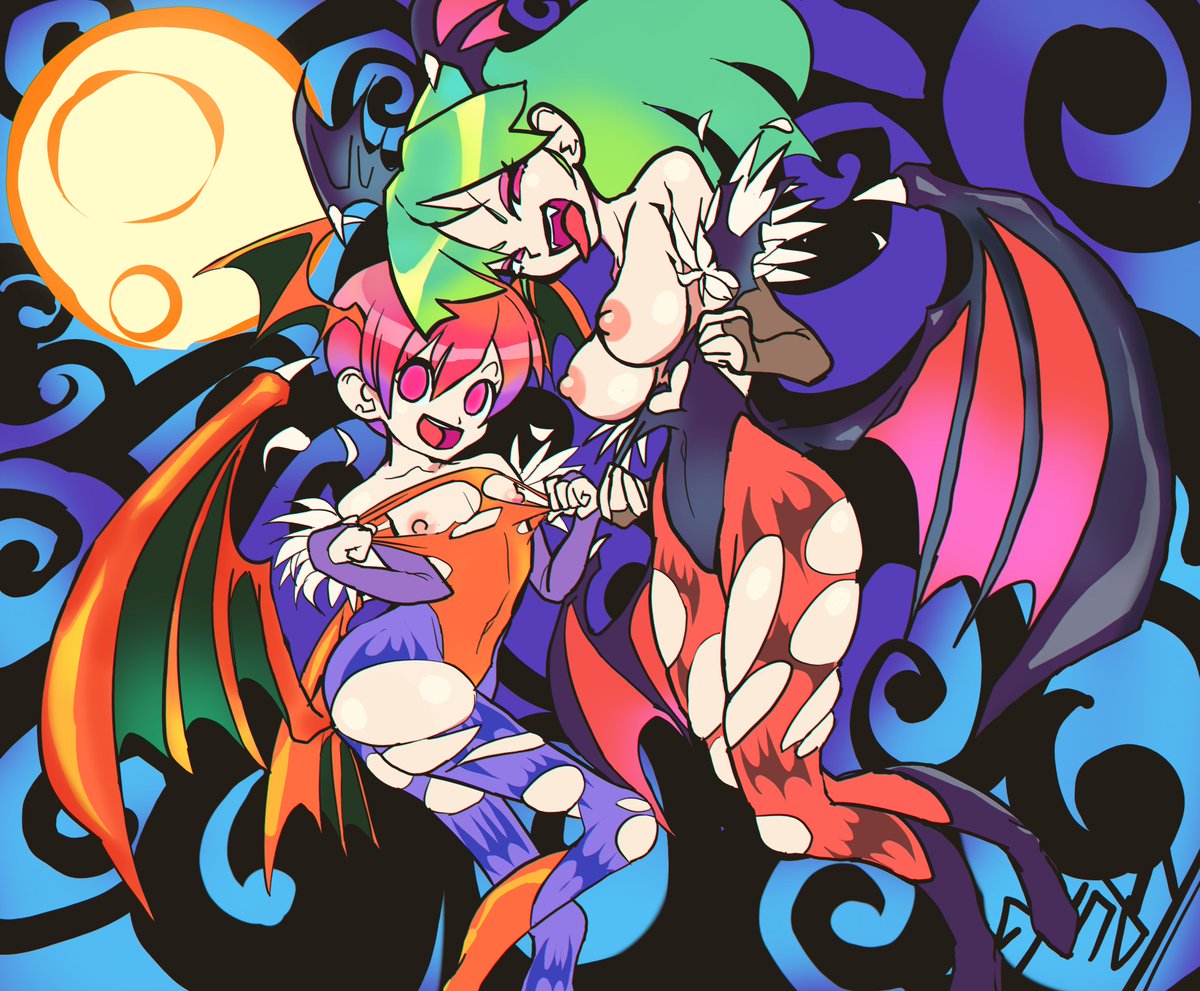 SSjpkaok's tweet photo. #Darkstalkers 
#morriganaensland 
#LilithAensland https://t.co/epDU7gmHVz