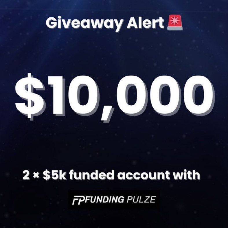 🚨 Giveaway Time 2 X 5k account 🚨

Rules : 

•Follow
@fundingpulze 
<a href="/benizazyfx/">Benizazy</a>
<a href="/chap_trader/">CΗΔPL!N</a> 

• Like and Repost this tweet

•Tag your 3 friends

• Also Follow 
<a href="/links_fx/">⭕NLY1LINKS</a> 
<a href="/Fav_Royalty/">𝑭𝒂𝒗𝒐𝒖𝒓 𝑹𝒐𝒚𝒂𝒍𝒕𝒚™</a> 
<a href="/Tobicharts/">Oluwatobiloba S.</a> 

Also signup : user.fundingpulze.com/user/signup

Winners will be announced within