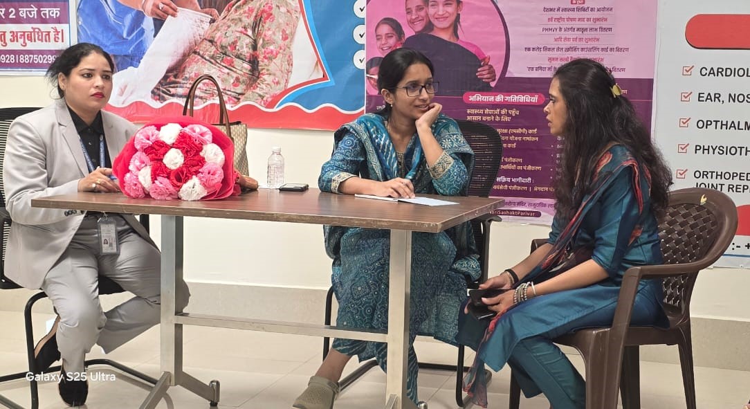 aai_gwalior's tweet image. ग्वालियर विमानतल पर ‘स्वस्थ नारी सशक्त परिवार अभियान’ के तहत महिलाओं के लिए स्वास्थ्य जांच शिविर आयोजित कर स्वास्थ्य जागरूकता को प्रोत्साहित किया गया।
@AAI_Official @MoCA_GoI @aaiRedNR