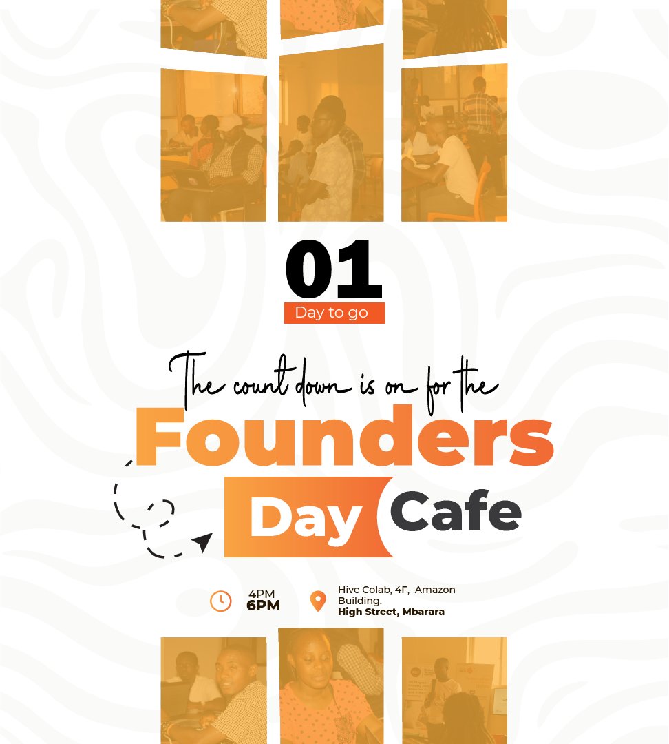 joshtecs_'s tweet image. Just 1 day to go
Founders Day Cafe lands in Mbarara tomorrow
Theme: Partnerships &amp;amp; Collaboration for Startup Growth
Hive Colab
Oct 3
forms.gle/KhAfTAM3yaD4Qr…
Don’t miss your chance to connect &amp;amp; grow!
@SankaraBMagezi @Caninesafaris @TopNotchMedia_1 @muhanguzijose @RemediusHealth