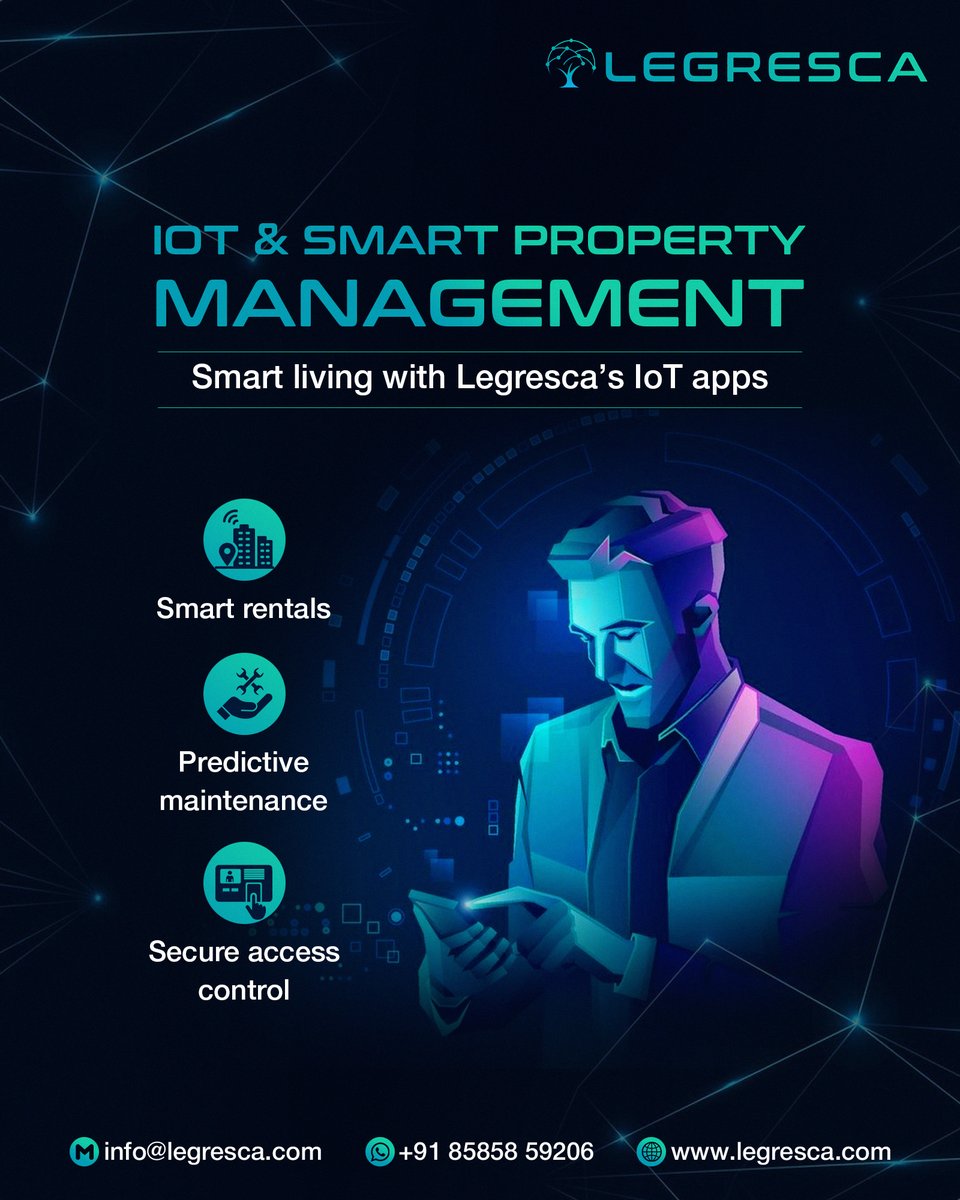legresca's tweet image. Make living smarter with Legresca IoT apps. 🏢
✔ Smart rentals
✔ Predictive maintenance
✔ Secure access control
.
👉Upgrade to the future of property management today.

#Legresca #SmartProperty #IoTApps #PropertyManagement #SmartLiving #DigitalInnovation #SmartRentals