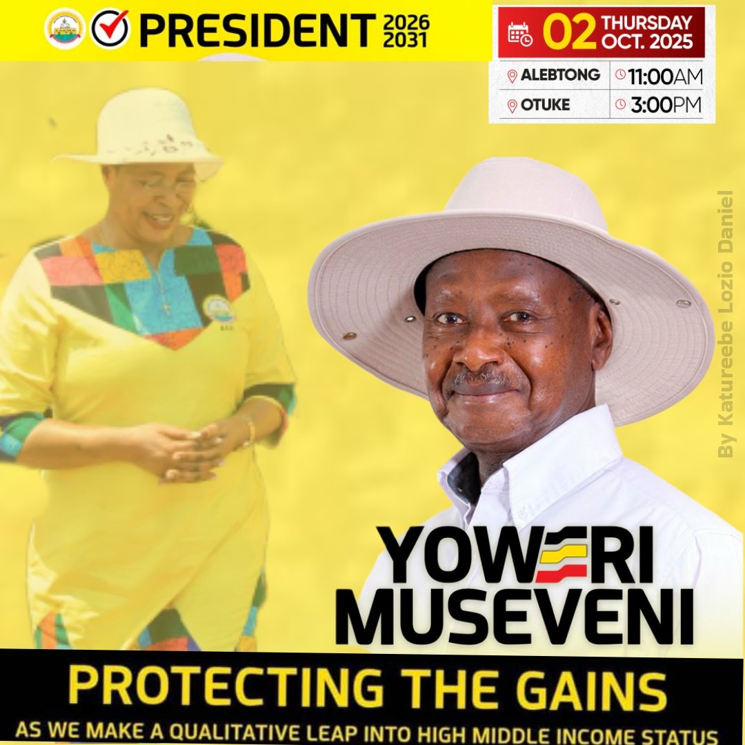 ngabiranom27's tweet photo. Alebtong, Otuke Here we come today with our Chairman @KagutaMuseveni 
#ProtectingTheGains 
#UgDecides2026
#NRMPARTY https://t.co/7XcQQkrEAJ