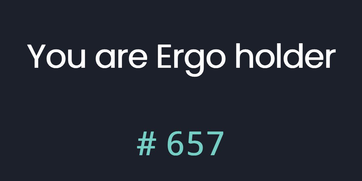 PontusLSE's tweet photo. It is absolutely amazing, that one can so easily be in the top 1000 hodlers in one of the most exciting projects there is! Where are you on the list? Have a look at https://t.co/TiXmiWPs5D $erg #ergo https://t.co/Uzfci3BXfr
