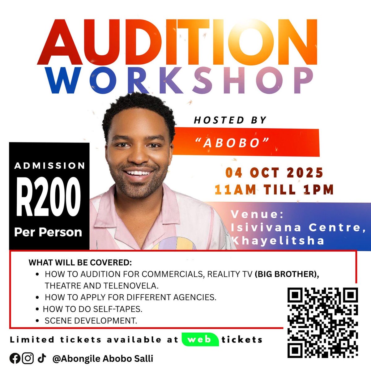 _abobo's tweet photo. Az’khale Cape Town . 

If you in Cape Town please pull through to my audition workshop 

Please not the audition workshop is to affiliated with #BBMzansiS6

#BBMzansiS6
#CapeTown
#Khayelitsha
#Abobo
#AboboauditionWorkshop
 #BBMzansiS6
#Vukubangene https://t.co/AqqZwOdrHu