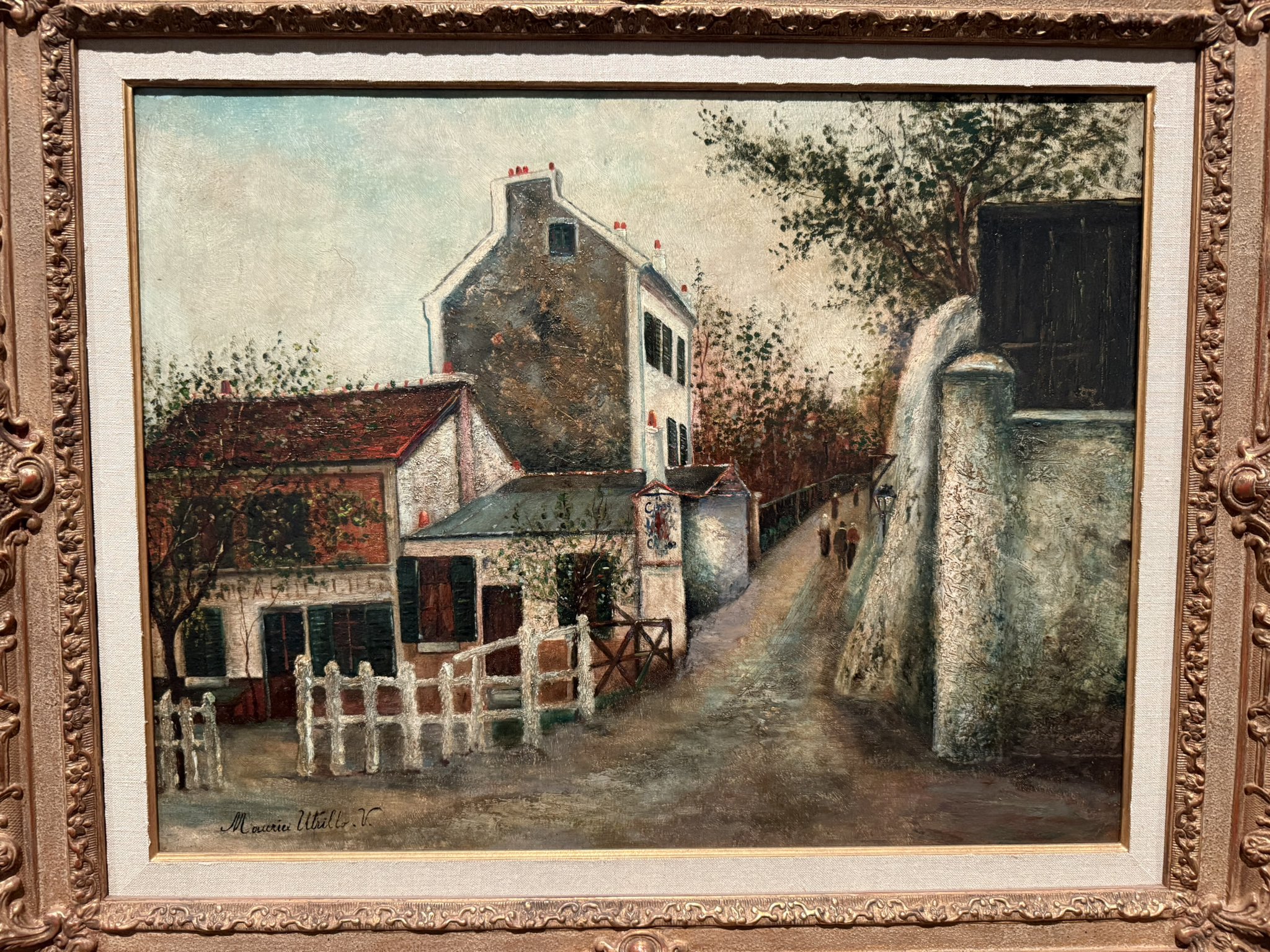 絵画　モーリスユトリロ　追加写真　　(その②) 開幕まであと1週間🎊／ 20世紀初頭のパリの街並みを描いた風景