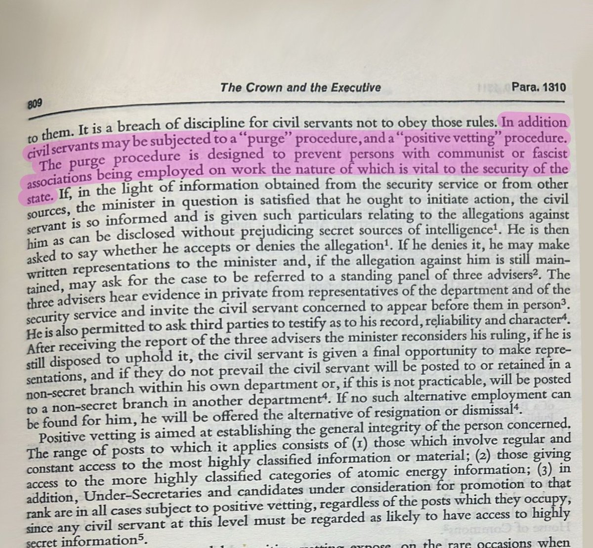 <a href="/Lewis_Brackpool/">Lewis Brackpool</a> Halsbury's Laws of England constitutional volume states that communists (and fascists) can be "purged" as a matter of state security.

Halsbury's Laws of England, constitutional law. 👇 x.com/ESpeaksFreely/…
