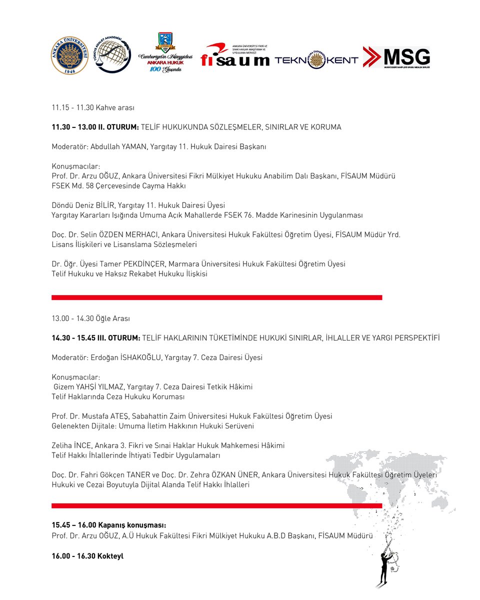 fisaum's tweet image. 📢 Dijital Dönüşüm ve Telif Hukuku İlişkisinde Güncel Gelişmeler Sempozyumu

🎼 Müzik, dijital platformlar, yapay zekâ, sözleşmeler ve telif haklarının gelecegini tartışıyoruz.

✉️ Bu ufuk açıcı buluşmaya davetlisiniz! 

#dijital #YZ #müzik #telif #FİSAUM #teknokent @msg_online