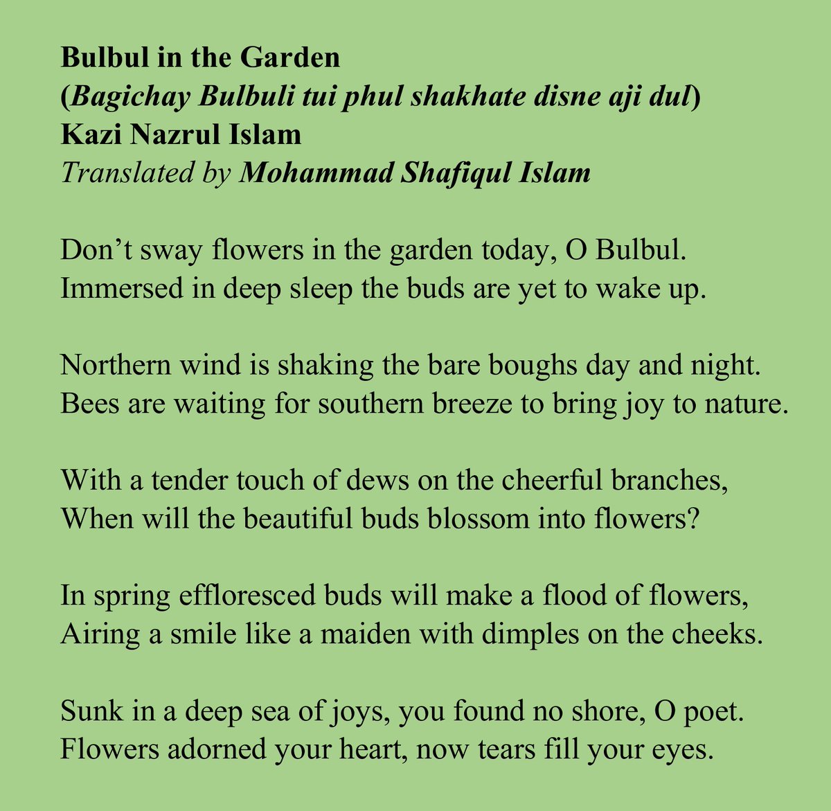 M Shafiqul Islam tweet media