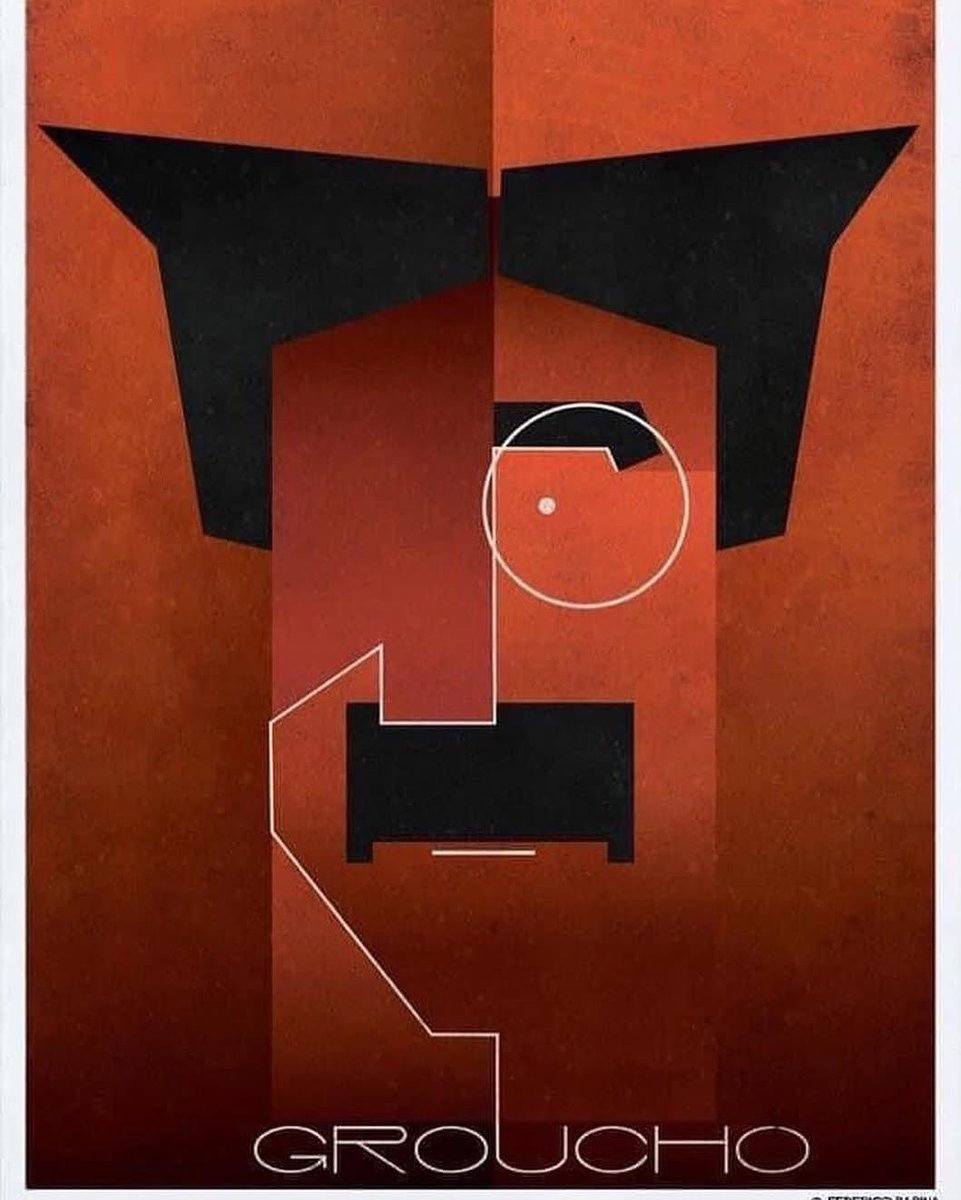 Groucho” Marx October 2, 1890 
Those are my principles, and if you don’t like them... well, I have others.
#federicobabina #inkonicfaces <a href="/fbabina/">federico babina</a>