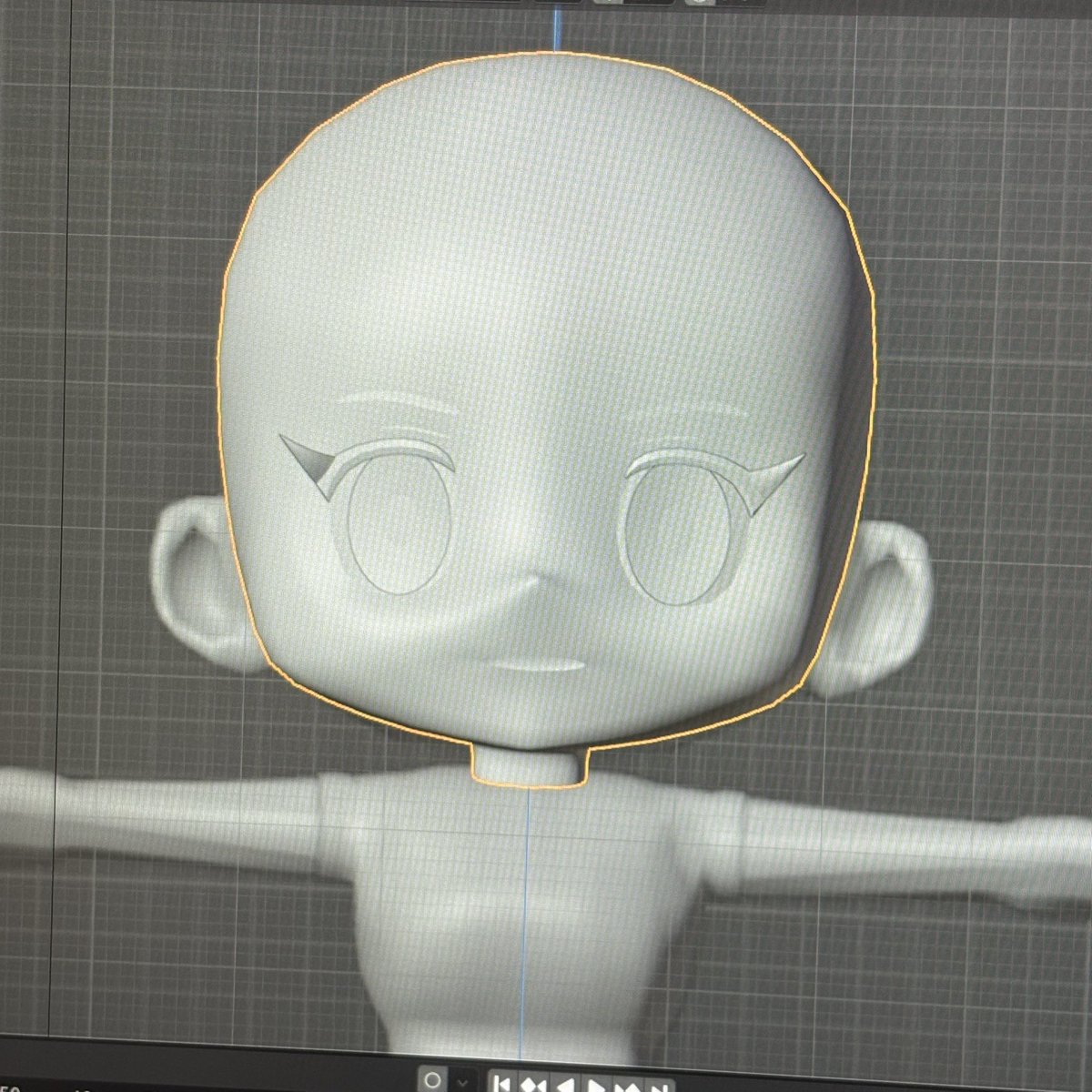a26_draw's tweet photo. 生きてます
無知のままゴリ押しで作った素体？を参考画像にして、ふさこさんの動画見ながら作り直してます…
ギリギリblenderの操作忘れてませんでした https://t.co/7xbJdtODAd