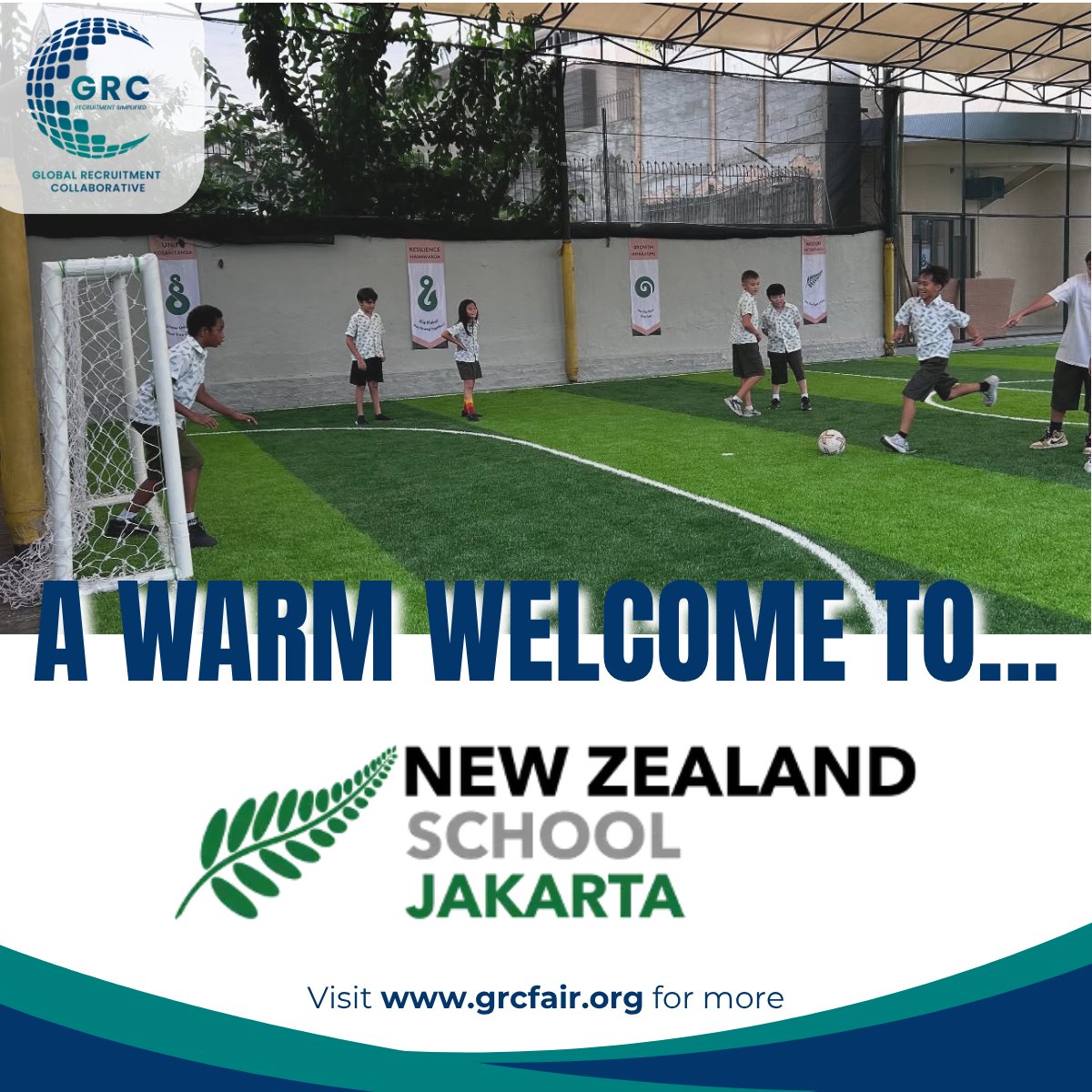 Kia Ora (Hello), and a warm welcome to New Zealand School Jakarta! Known for its holistic, inquiry-driven approach that blends Kiwi values with international standards, NZSJ is now part of the GRC family. Explore this vibrant school and discover more at grcfair.org.