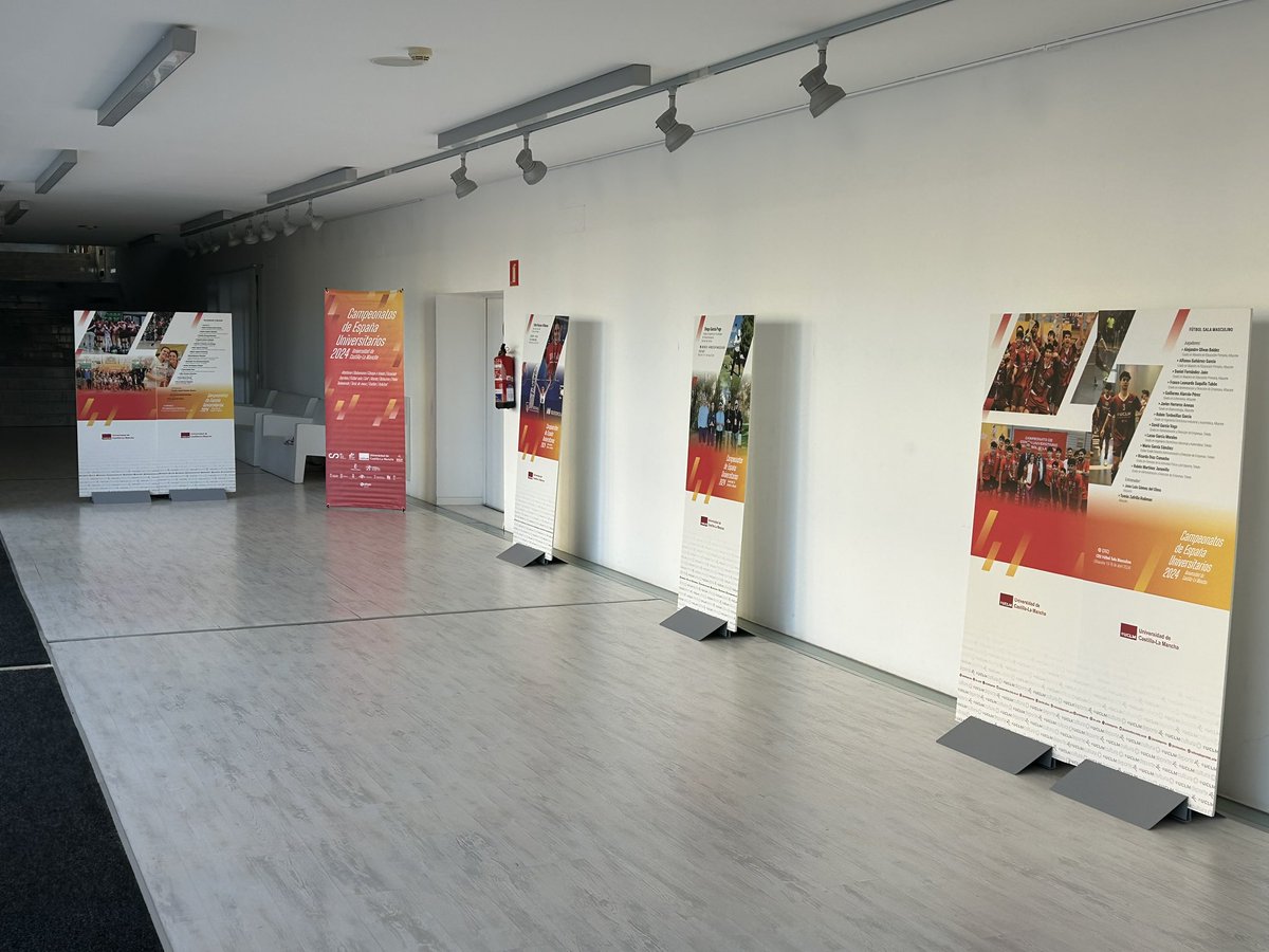 Visita la exposición de deportes (CEU 2024) en el pasillo del Paraninfo del <a href="/CampusCuenca/">Delegación Cuenca</a> . 🤾🏽‍♂️⚽️🥋

Hasta el 17 de octubre !!!

<a href="/uclm_es/">Universidad de Castilla-La Mancha</a> <a href="/VEstudianteUCLM/">Vicerrectorado de Estudiantes y Empleabilidad</a> <a href="/SomosGlobalcaja/">Globalcaja</a>