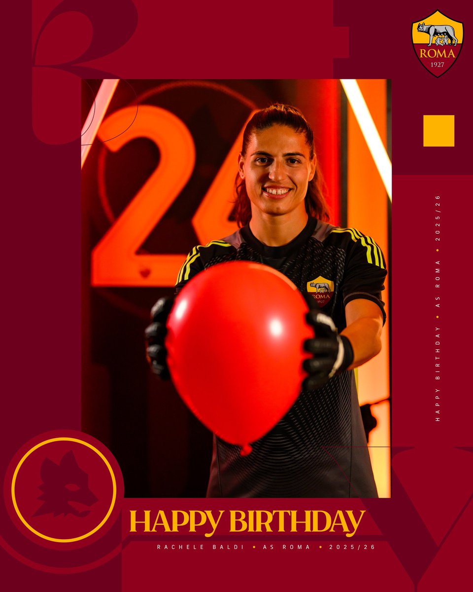 🎂 Tanti auguri di buon compleanno a Rachele Baldi 🥳

#ASRomaFemminile