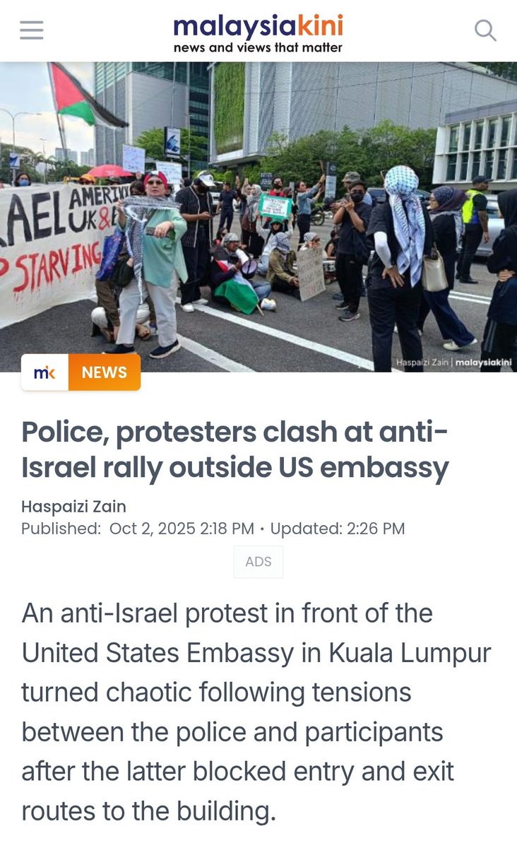 Tweets this and then sends police to the protest against it 

Bapak hypocrite ah