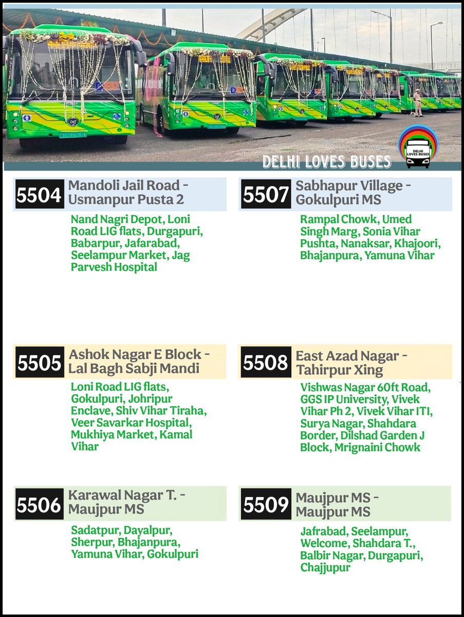 BusesDelhi's tweet photo. Yamuna Paar's Devi Bus Routes are here for making every corner more connected. Lets hop on and ride the change. 🚍🚏 
#devibus #dtcbus #electricbus #publictransport https://t.co/nwQPRSaoQc