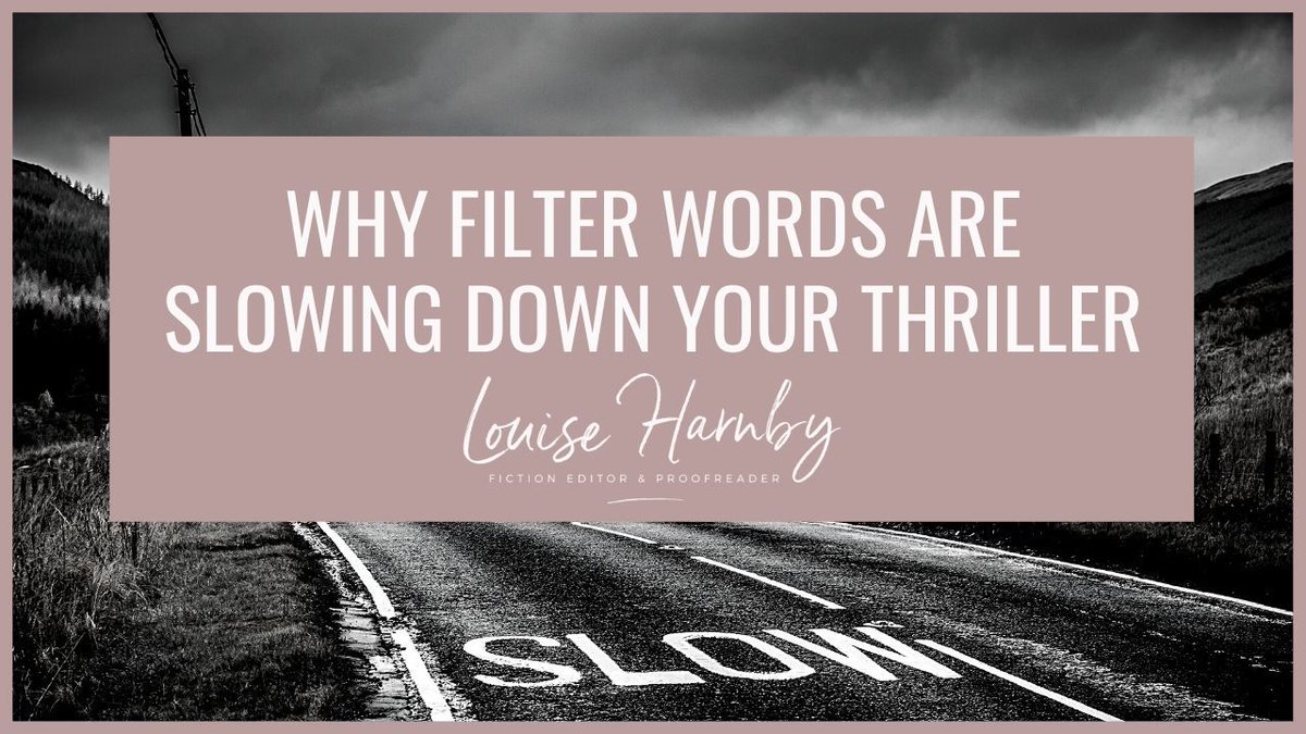 In this post, I take a look at why filter words might be slowing down your thriller. It's available now on The Editing Blog. louiseharnbyproofreader.com/blog/why-filte…