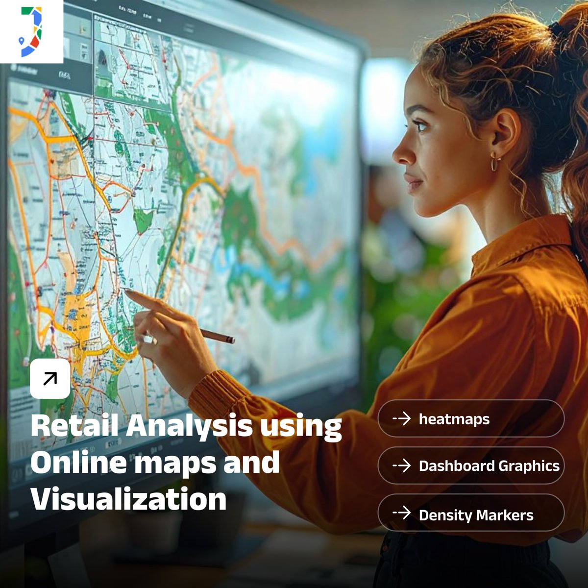 Japakgis_'s tweet image. Retail analysis infographic showing heatmaps, customer density markers, and analytics dashboard graphics.

#JapakGIS #MappingSolutions #DigitalMapping #InteractiveMaps #SmartMapping #GISApplications