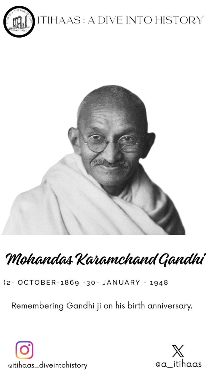 a_itihaas's tweet photo. Remembering #gandhiji and #shastriji on their birth anniversary.
#gandhijayanti2025 #LalBahadurShastriJayanthi https://t.co/PkblxItNGA