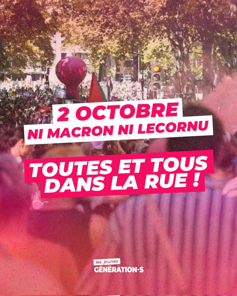 🚨 Nouvelle mobilisation ce jeudi contre Macron, sa politique austeritaire et son monde !

Toutes et tous dans la rue ✊️