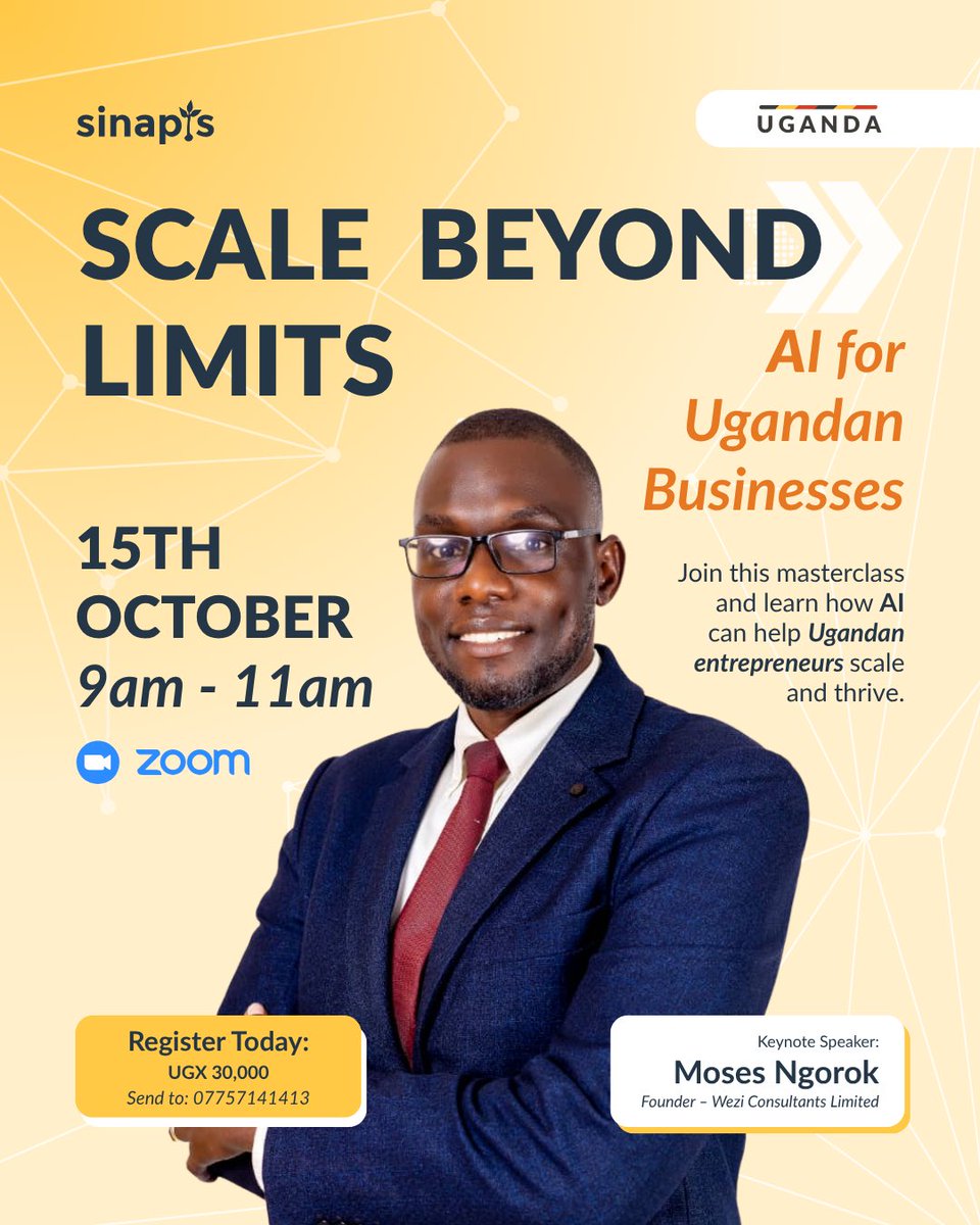12 days to go until the AI Master Class for entrepreneurs! Stand out as a Founder!

Don’t get left behind—learn how to use AI to scale your business beyond limits.

🎯 Date: 15th Oct | Time: 9–11am | Virtual
💰 Fee: Only UGX 30,000

👉 Register now: share.hsforms.com/19aB4CXkURHaDW…