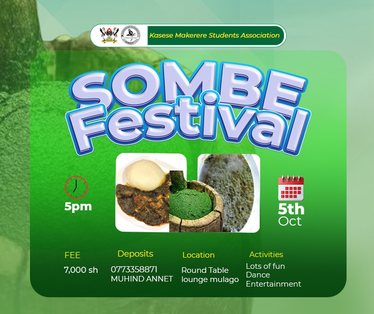 MuhindoDor15852's tweet photo. We are just counting 2days to the sombe festival organised by the Kasese Makerere Students Association.
I can't wait to see you all at Round Table Lounge Mulago on Sunday.
#KAMASA.
#Sombe festival
#Omusinga birthday run https://t.co/IB74Y2Vtaq
