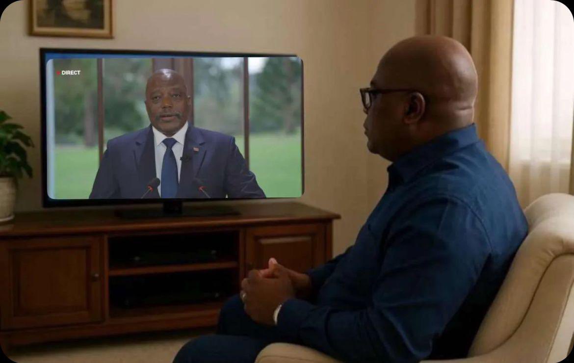 meshackekf's tweet image. #RDC ⚖️ Le procès Kabila ? Pas de justice, juste une mise en scène.
Kinshasa invente des liens avec l’#AFC_M23, alors que le vrai deal se négocie à #Doha avec Tshisekedi lui-même